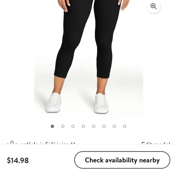 New women size 4/6 fitted stretch Capri jeggings - Picture 7 of 7